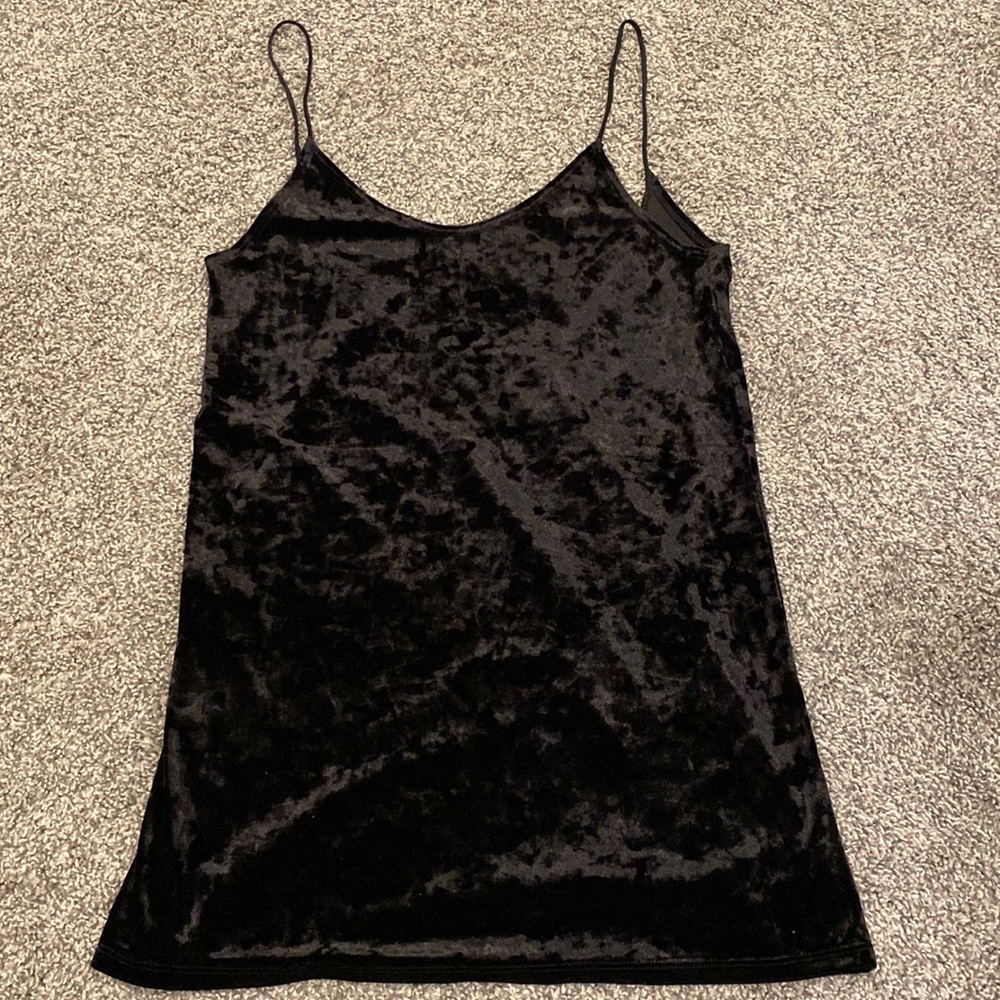 Only hearts black velvet slip dress